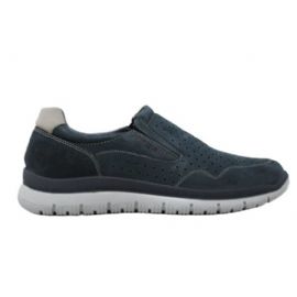 SNEAKERS SLIP-ON ENVAL SOFT UOMO PELLE SCAMOSCIATA BLU 5729611