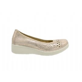 BALLERINE CON ZEPPA  ENVAL SOFT DONNA CAPRA.LAM.RAMIE PLATINO 5756533