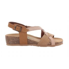 SANDALO BIONATURA DONNA 12 A 826 IMB. NABUK MULTI TORTORA 12A826-I-NABMTO