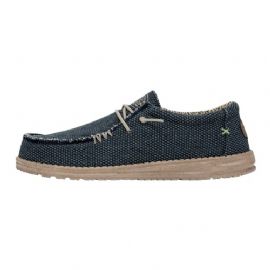 MOCASSINO HEY DUDE UOMO WALLY BRAIDED BLUE NIGHT SLIP-ON HD.40003/4NM