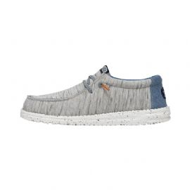 MOCASSINO HEY DUDE UOMO WALLY JERSEY M LIGHT GREY HD.40169/007