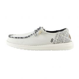 MOCASSINO HEY DUDE DONNA WENDY FUNK JACQUARD WHITE HD.40736/100