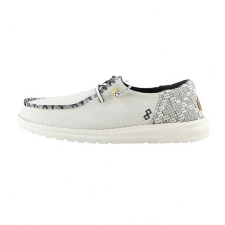 MOCASSINO HEY DUDE DONNA WENDY FUNK JACQUARD WHITE HD.40736/100