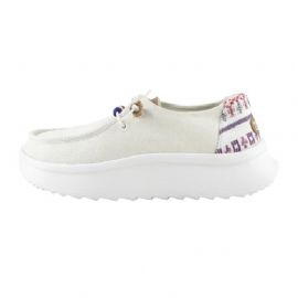 MOCASSINO HEY DUDE DONNA WENDY PEAK BAJA STRIPE WHITE W HD.40739/100