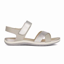 SANDALI GEOX DONNA D S.VEGA B - NBK SIN+SIN.MET   LT GREY/OFF WHITE D45R6B 0EKBN C0742