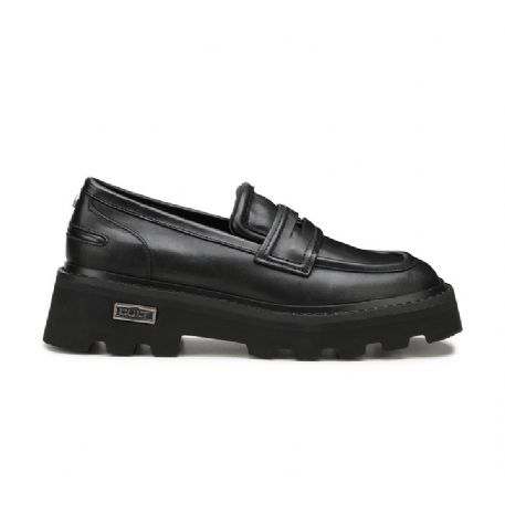 MOCASSINI CULT DONNA OXFORD SKIN 3980 LOW W LEATHER BLACK CLW398000