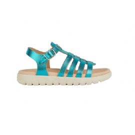 SANDALI GEOX BAMBINA J S.SOLEIMA G. B - VIT.METAL. EMERALD J35GSB 000CF C3035/B tg: 28>35