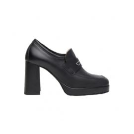 MOCASSINI NEROGIARDINI DONNA GUANTO NERO TPU PAVIA 8271 NERO TACCO 9CM  I410902D/100
