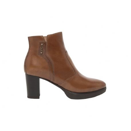 TRONCHETTI NEROGIARDINI DONNA MANOLETE CUOIO PU.LESINA TACCO 7CM I411200D/400