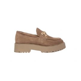 MOCASSINO NEROGIARDINI DONNA VELOUR MOU TR TAVERNA  LIGH TACCO 4CM I411390D/442