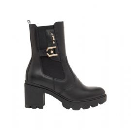 STIVALETTI NEROGIARDINI DONNA IN PELLE GUANTO TACC 7CM  I411900D/100