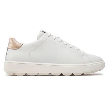 SNEAKERS GEOX DONNA SPHERICA ECUB-1  WHITE/LT GOLD D45WEA 09B04 C0005