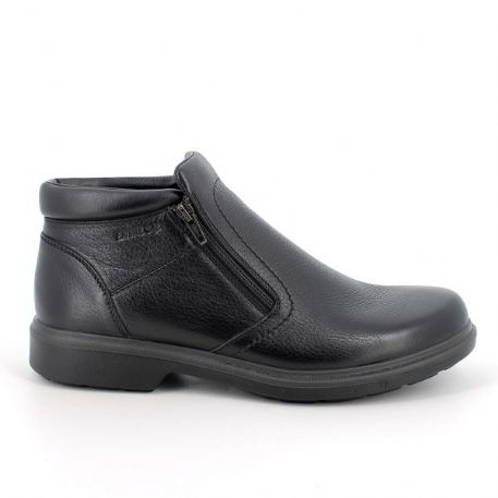 STIVALETTI UOMO IN PELLE NERO ZIP 6704200