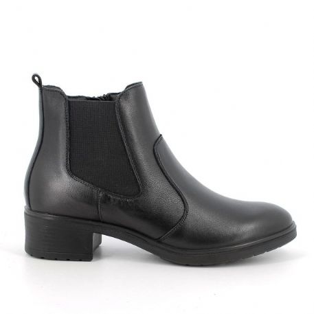 STIVALETTI ENVAL SOFT DONNA NERO ELASTICO E ZIP LATERALE TACCO 4,5CM 6750200