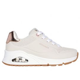 SNEAKERS SKECHERS DONNA UNO GEN1 SHIMMER AWAY NATURALE 310545L NAT