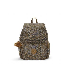 ZAINO KIPLING DONNA CITY ZIP S UNDERSEA LEAVES 33,5X19X27CM KPKI63451PR1
