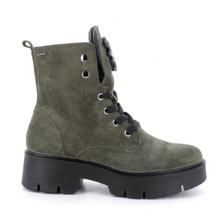 STIVALETTI IGI&CO DONNA IN PELLE SCAM.SUPER10/12 VERDE 6665533