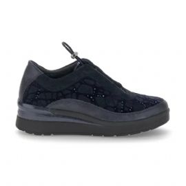 SNEAKERS STONEFLY DONNA CREAM 21 VELOUR/S. NAPPA BLUEBERRY BLUE VELOUR/SYNTHETIC NAPPA LEATHER 221725 1D8