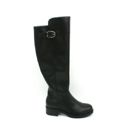 STIVALE KEYS DONNA ANNA NERO MONOCOLORE BLACK TACCO 4CM  K-10152 COD.K9349