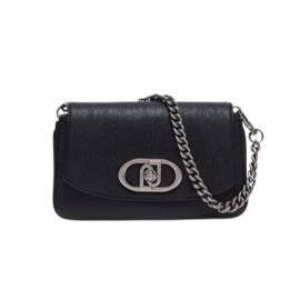 BORSA LIU JO DONNA IN TESSUTO SPALMATO ECS CROSSBODY BLACK 24X3X14CM AF4223 T5564 22222