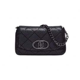 BORSA LIU JO DONNA TRACOLLA CON PAILLETTES BLACK 24X3X14CM AF4224 T5564 22222