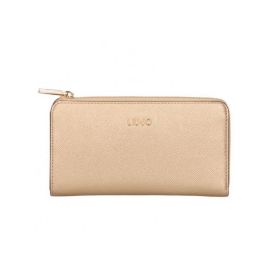 PORTAFOGLIO LIU JO DONNA WALLET ECS XL ZIP AROUND GOLD 19X2X10CM AF4270 E0087 00529