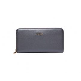 PORTAFOGLIO LIU JO  ECS XL ZIP AROUND ANTRACITE MET  19X2X10CM AF4280 E0037 04020