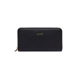 PORTAFOGLIO LIU JO  ECS XL ZIP AROUND BLACK 19X2X10CM AF4280 E0538 22222