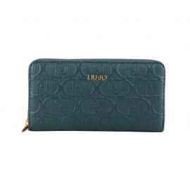 PORTAFOGLIO LIU JO  ECS XL ZIP AROUND DEEP EMERALD 19X2X10CM AF4280 E0538 22222