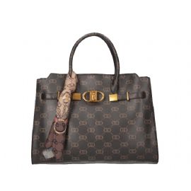 BORSA LIU JO DONNA L SACHEL NERO/LOGO 40X30X15CM AF4293 E0503 U9059
