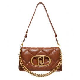 BORSA LIU JO DONNA GRANDE LA PUFFY MARRONE MATELASSE' 28X8X16CM AF4148 E0426 X0282