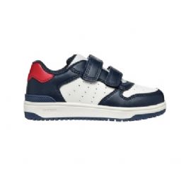 SNEAKERS GEOX BAMBINO J WASHIBA A - VIT.SINT. NAVY/WHITE 28>35 J46LQA 000BC C4211/A