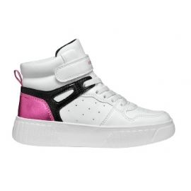 SNEAKERS GEOX BAMBINA  J MIKIROSHI B - VI.SIN+VER.GLI WHITE/DK FUCHSIA 36>39 J46DVB 0BCKC C1Z8D/B