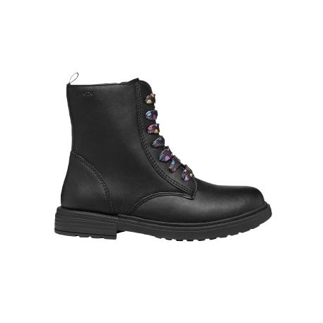 STIVALETTI GEOX BAMBINA J ECLAIR G. D - VIT.SINT. BLACK/MULTICOLOR 28>35 J049QD 0003W C9240/A