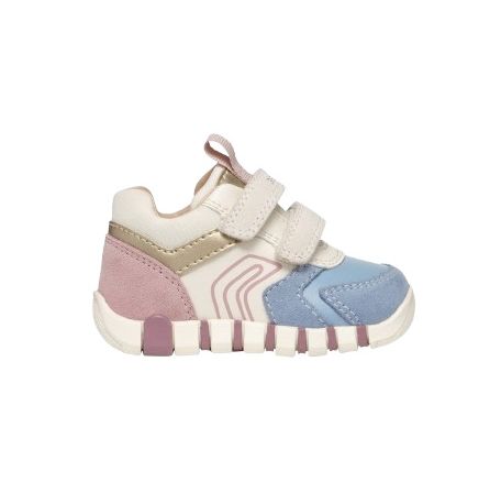 SNEAKERS PRIMI PASSI GEOX BAMBINA IB IUPIDOO G. C - GBK+SCAM. AVIO/ROSE 19>26 B3558C 05422 C5402