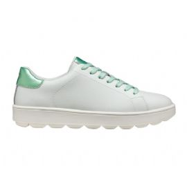 SNEAKERS GEOX DONNA    D SPHERICA ECUB-1 A - VI.RI+SI WHITE/MINT D45WEA 09BNF C1548