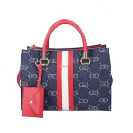 ZAINO LIU JO DONNA M SATCHEL BLU DENIM  AA5008 D3200 00770