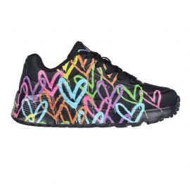 SNEAKERS SKECHERS DONNA UNO LITE - SPREAD THE LOVE 314064L BKMT