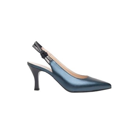 DECOLLETE' NEROGIARDINI DONNA LAMINATO OCEANO NILO INCANTO 225 TPU FONTE NERO TACCO 7,5CM E218342DE/201