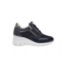 SNEAKERS NEROGIARDINI DONNA PREMIUM BLU T.WAVE BLU NOTTE 510 GRACE BLU/GRIGIO T.BRILL E512940D/200