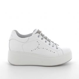 SNEAKERS IGI&CO DONNA NAPPA SOFT BIANCO/ARGENTO 7657300