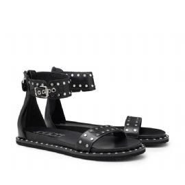 SANDALO CULT DONNA ROSHELLE 3885 SANDAL W LEATHER BLACK WITH STUDS CLW388500