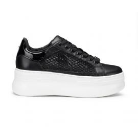 SNEAKERS CULT DONNA PEARL 4424 LOW W NET WITH STRASS/LEAT. BLACK CLW442400
