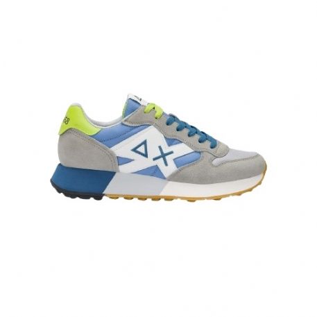 SNEAKERS UOMO SUN68 FOOTWEAR ADULT JAKI 2.0 BICOLOR RUNNING SHOE GRIGIO CHIARO/AVIO Z35112 0656