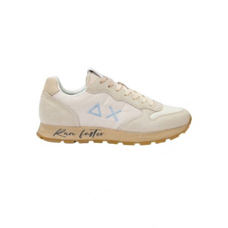 SNEAKERS UOMO SUN68 BIG ALLY LEATHER TOM VINTAGE BIANCO PANNA Z35105 31