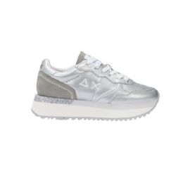 SNEAKERS SUN68 DONNA BIG ALLY LEATHER ARGENTO Z35208 44