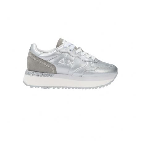 SNEAKERS SUN68 DONNA BIG ALLY LEATHER ARGENTO Z35208 44