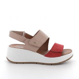 SANDALO CON ZEPPA IGI&CO DONNA  NAB.LIS/NAPPA S RED/POLVERE 7666511