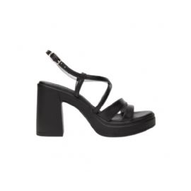 SANDALO CON TACCO NEROGIARDINI BAROLO NERO PU.TOLOSA NERO TACCO 9,5CM E513660D/100