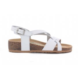 SANDALO BIONATURA 12 A 826 IMB BYCAST BIANCO 12A826-IM-BYCBIA